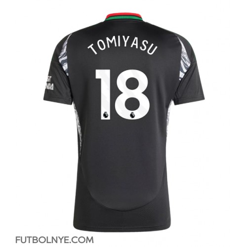 Camiseta Arsenal Takehiro Tomiyasu #18 Visitante Equipación 2024-25 manga corta